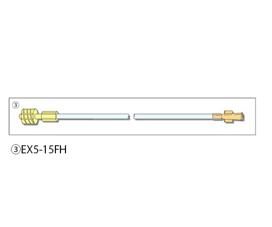 ●内径×外径×長さ(mm)：Φ2.9×Φ4.9×150●内容量(mL)：1.0●材質：チューブ/ポリプタジエン、三方活栓・コネクター/PC(ポリカーボネート)●DEHP可塑剤フリー●入数：1箱(50本入)●EOG滅菌済(個包装)