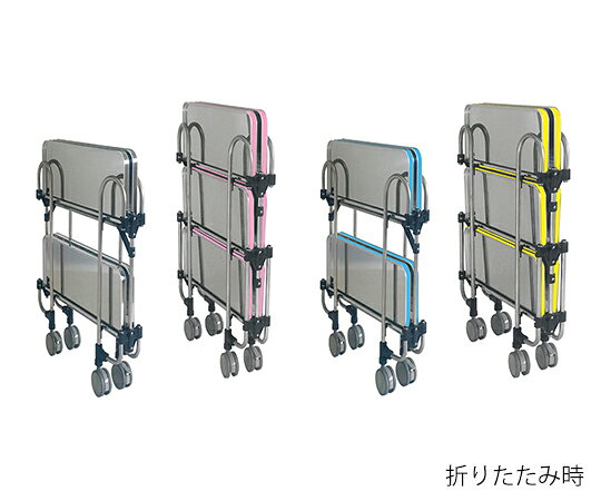 Shop de clinic楽天市場店のトクヤマ 折りたたみ式ワゴン　763×505×838mm　2段　ノーマル 1台｜アングル3
