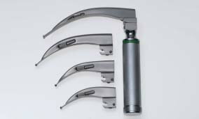 【送料無料】【無料健康相談付】喉頭鏡　マッキントッシュ 4点セット 医療用ステンレス器具