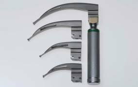 【送料無料】【無料健康相談 対象製品】喉頭鏡　ファイバーハンドル 乾電池式 医療用ステンレス器具