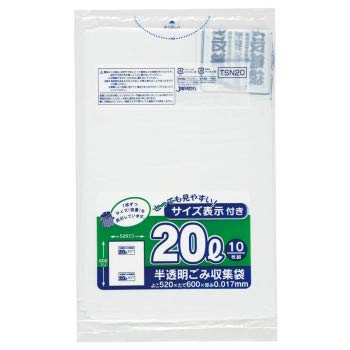 【ジャパックス】ゴミ袋　TSN20　白