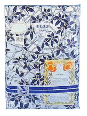 【白十字】　J1542サルバ　ガーゼ寝巻　男M