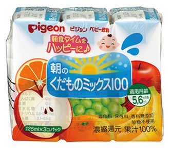 ピジョン Pくだものミックス　125ml×3コパックのサムネイル