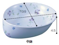 テレサシリーズ(強化磁器)　中鉢　ラベンダー　(TK-1)