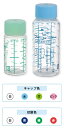 【金鵄製作所】k投薬瓶300ml・水フタ青字規格 20240-025