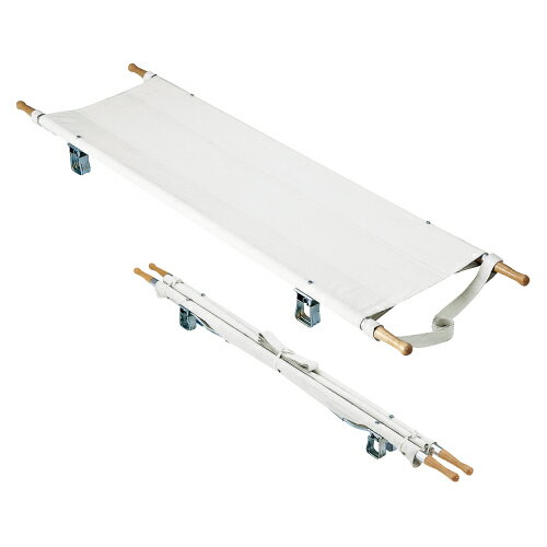 二ツ折担架（固定式） スチール7．0kg　※大型商品の為、代金引換は不可でございます※