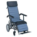 【送料無料】【無料健康相談 対象製品】フルリクライニング車いす ビニールレザー 4型