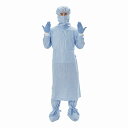 アイテックス マスク付きケミカルバリアガウンM MCBG-M(50マイ)ライトブルー 販売単位:1