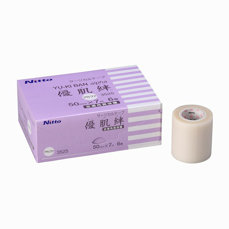 ニトリート 優肌絆アルファ 3525（50MMX7M）6カンイリ 1箱 ニトムズ 24-6792-02　3525(50MMX7M)6カンイリ