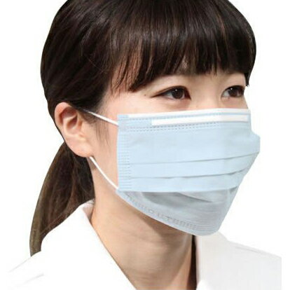 【ケース販売】フィット使い切りマスク172 FR-172(50マイイリ)ブルー 50コ