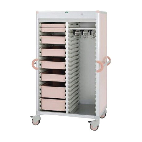 サカセ化学工業 カテーテルハンガーカート C46-AS20207HB(ピーチ) 販売単位:1