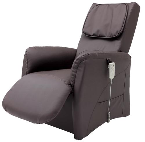 【メーカー直送】電動リクライニングチェア ブラウン FV-708A-BR 入数：1【代引不可】