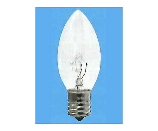旭光電機工業 ローソク球 C9 E17 クリア 10W C9E17110V10WC 販売単位：1個