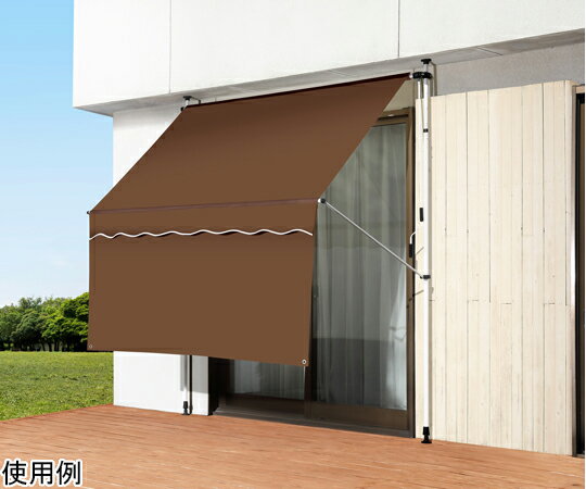 ファミリー・ライフ 日よけスクリーン＆ブラインド すだれ付き 200cm幅 ブラウン 0399930 販売単位：1箱