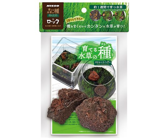 マルカン 育てる水草の種 ストレートヘアー＆ロック NAW-183 販売単位：1セット