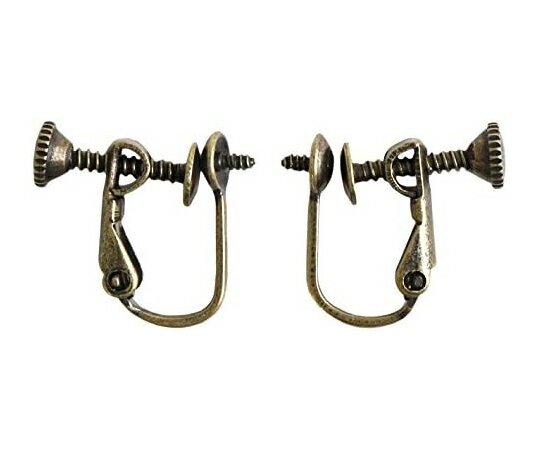 日本紐釦貿易 ピン付きイヤリング 5組入 皿3mm アンティークゴールド A12-465 販売単位：1袋(5組入)