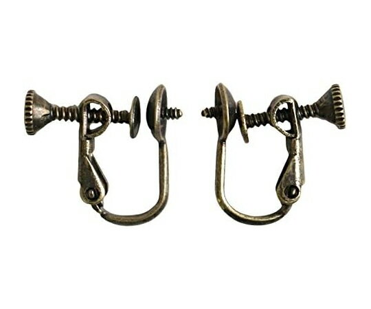 日本紐釦貿易 ピン付きイヤリング 5組入 皿5mm アンティークゴールド A12-469 販売単位：1袋(5組入)