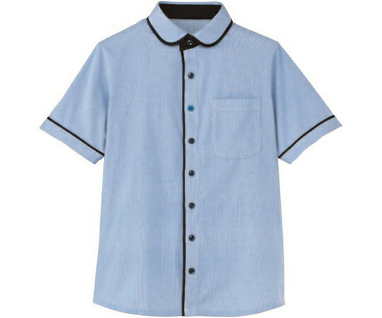 カーシーカシマ HEARTGREEN 半袖ニットシャツ KNITTI SHIRT WAFFLE 青空 M HM2659 販売単位：1枚