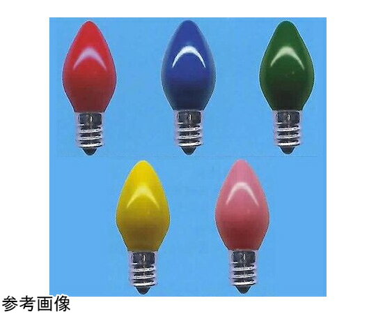 旭光電機工業 ローソク球 C7 セラミックイエロー 5W C7E12110V5WY 販売単位：1個