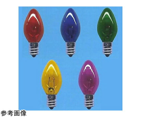旭光電機工業 ローソク球 C7 透明レッド 5W C7E12110V5WCR 販売単位：1個