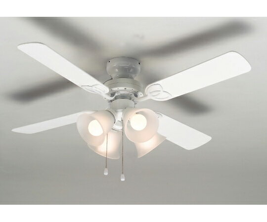 東京メタル工業 シーリングファン 4灯4枚羽根 ホワイト LED60W相当（電球色）附属 TKM42WW4LKLEZ2 販売単位：1箱