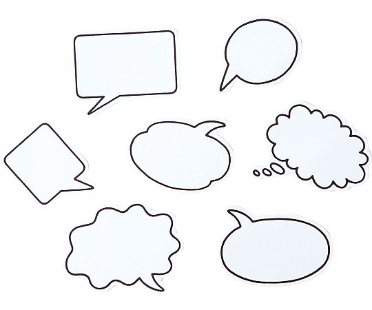 アズワンカタログ掲載品 シール塗り絵 フキダシ PE552000104 販売単位：1枚