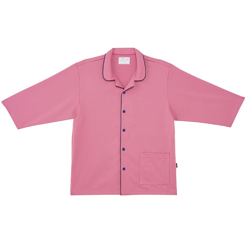 KIRAKU（トンボ） 前開きシャツ ピンク L（身丈71cm） CV206-13 L 販売単位：1枚