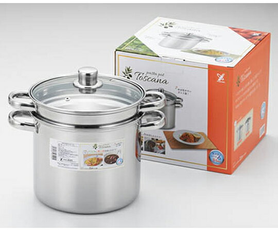 ヨシカワ トスカーナパスタポットガラスフタ付22cm SJ3120 販売単位：1個