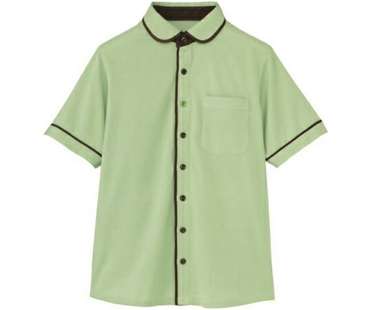 カーシーカシマ HEARTGREEN 半袖ニットシャツ KNITTI SHIRT WAFFLE 野原 S HM2659 販売単位：1枚