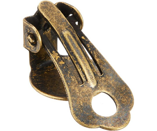 日本紐釦貿易 台付き 蝶バネイヤリング 5組入 台9mm アンティークゴールド A12-457 販売単位：1袋(5組入)