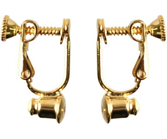 日本紐釦貿易 イヤリングコンバータ ネジバネ式 ゴールド 約W12×H18mm 50組入 A12-510-50 販売単位：1..