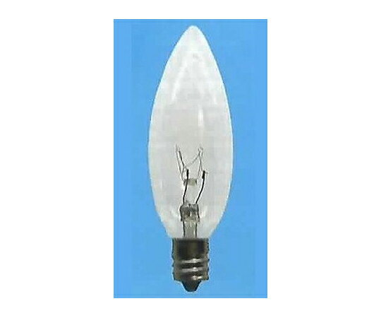 旭光電機工業 ローソク 大 C26 E12 クリア 10W C26E12110V10WC 販売単位：1個