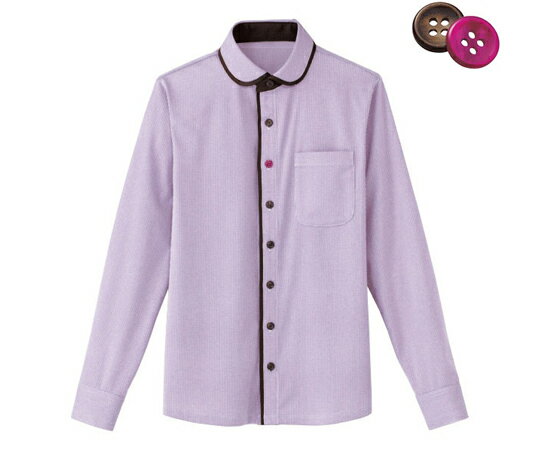カーシーカシマ HEARTGREEN 長袖ニットシャツ KNITTI SHIRT WAFFLE ぶどう畑 4L HM2658 販売単位：1枚