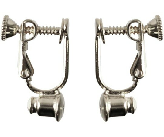 日本紐釦貿易 イヤリングコンバータ ネジバネ式 シルバー 約W12×H18mm 5組入 A12-511 販売単位：1袋(5..