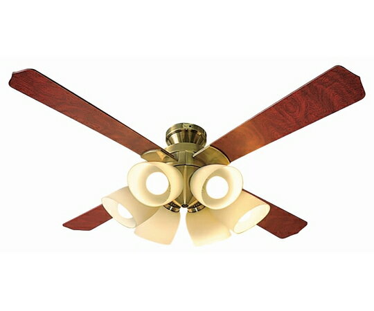 東京メタル工業 シーリングファン 6灯4枚羽根 ブロンズ LED60W相当（電球色）附属 QJ46AB6RCLE62 販売単位：1箱