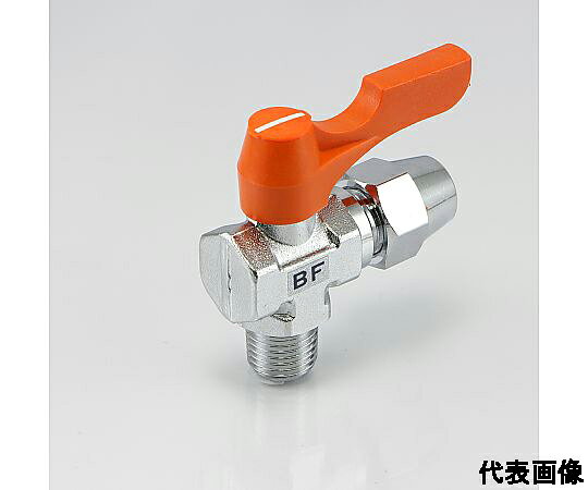 ●銅管用フレアー型のアングルタイプ●一次側がテーパー（PT）外ネジ・二次側はフレアー式の銅管固定用継手として開発されました。●簡単に銅管並びにアルミのなまし管などの接続を可能にしました。●取付ネジ（外）：PT1／4●適用管外径：φ6●※※事業者向け商品です※※
