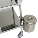 松吉医科器械 カート用取付式汚物缶(取付金具付) MY-193(4)