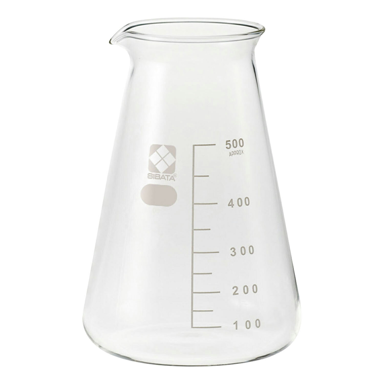 柴田科学 柴田 コニカルビーカー（目安目盛付） 500ML(010050-500A)