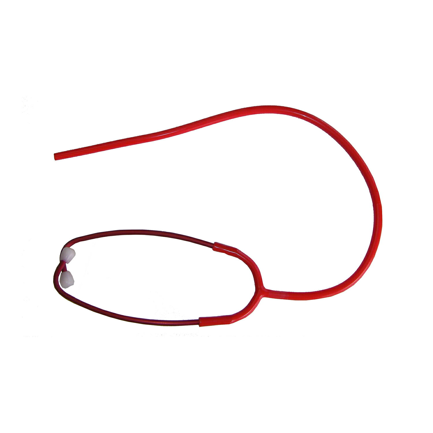 聴診器用耳金具・カラーチューブセット 内バネ式（カラー） 赤ケンツメディコウチバネシキ