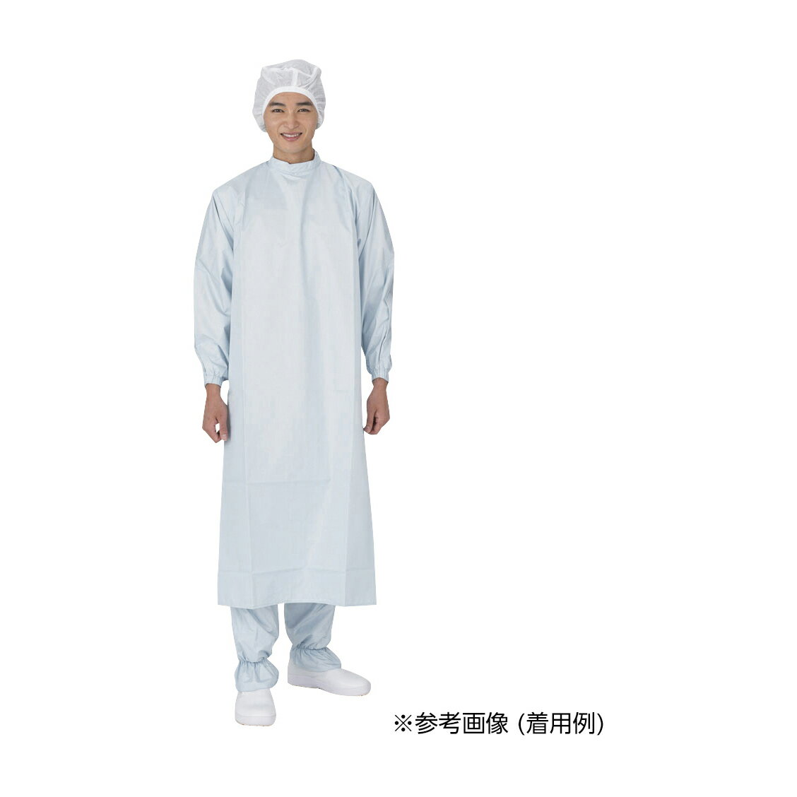 ワコウ プレミアムコート 袖付タイプ ライトブルーL(4)