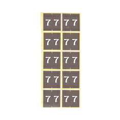 ケルン カルテナンバーラベル 番号指定：7KS-760(30X30MM)100イリ