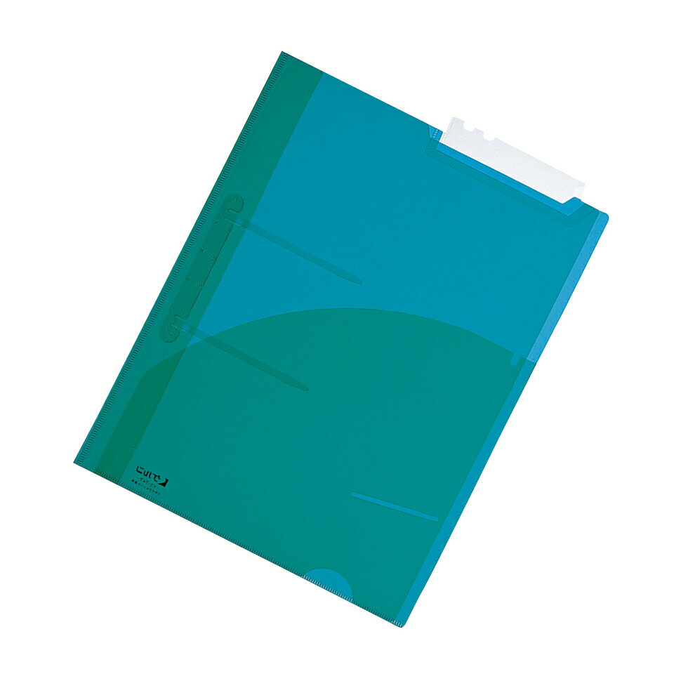 ケルン TDカルテフォルダーエニー（A4用） A4/A3二ツ折用・カラー 緑KS-747(カラー) 販売単位：200