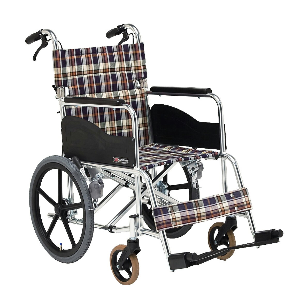 【非課税】松永製作所 車いす（介助・アルミ）背折れ