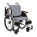 【非課税】松永製作所 車いす ネクストコアマルチ(自走) 自走用 グレーNEXT-31B(タキノウ)(4)