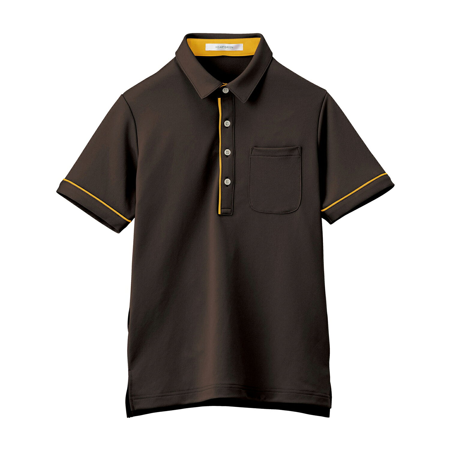 Short Sleeve Shirt - カーシーカシマ 半袖ポロシャツ（男女兼用） SSHSP003-3(アースブラウン)