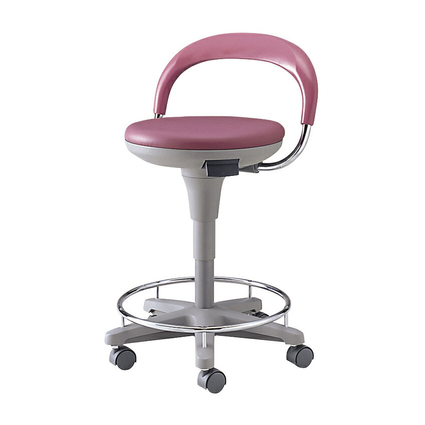 マツヨシ マツヨシ ナースチェア 背付 ワインMY-N3205