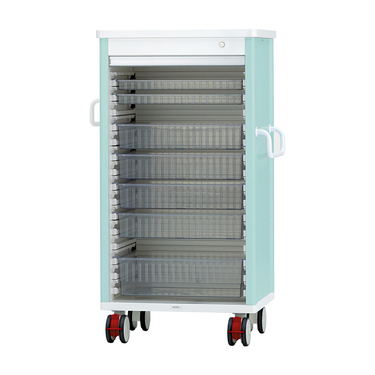 ケルン テイスウカート（シャッター）シングル 透明KK-220-02SET(ライトグリン