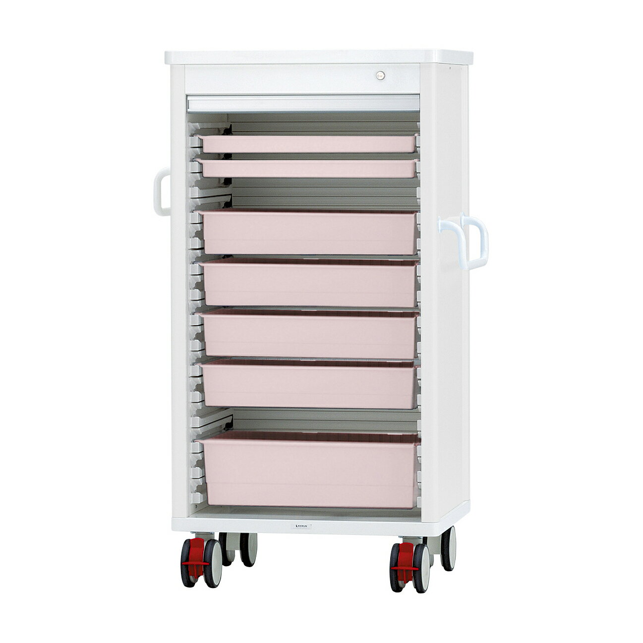 ケルン テイスウカート（シャッター）シングル ピンクKK-220-04SET(ホワイト)