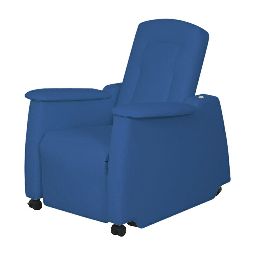 高田ベッド製作所 電動リカバリーチェア ビニルレザーメディブルーTB-1362