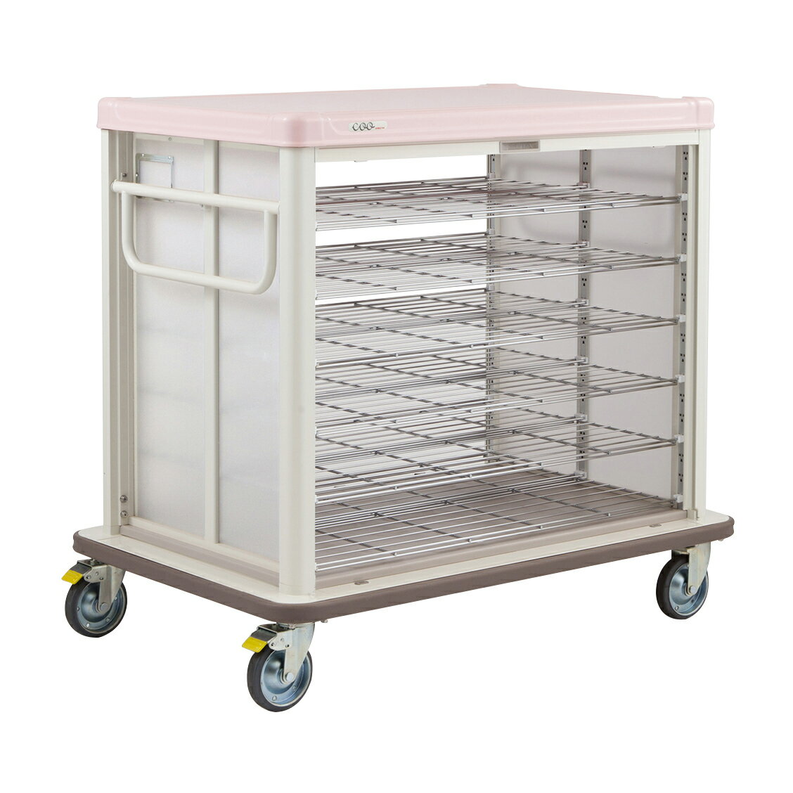 エレクター 常温配膳車COO（シャッター・ベーシ シュガーピンクJCSB36R(36マイヨウ)